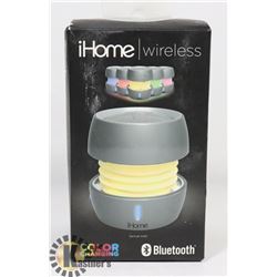IHOME COLOUR CHANGING PORT. BLUETOOTH SPEAKER