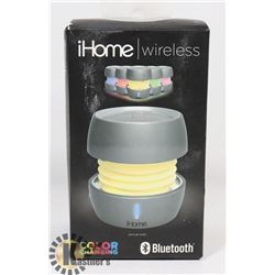 IHOME COLOUR CHANGING PORT. BLUETOOTH SPEAKER