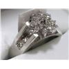Image 2 : 13) 14K WHITE GOLD DIAMOND RING,