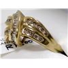 Image 3 : 16) 10K YELLOW GOLD DIAMOND RING,