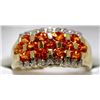 Image 1 : 18) 10K YELLOW GOLD SAPPHIRE & DIAMOND RING,