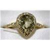 Image 1 : 20) 14K YELLOW GOLD ZULTANITE AND DIAMOND RING,