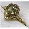 Image 2 : 20) 14K YELLOW GOLD ZULTANITE AND DIAMOND RING,