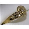 Image 3 : 22) 14K YELLOW DIAMOND RING,
