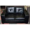 Image 1 : EXPRESSO LEATHERETTE 62" LOVE SEAT