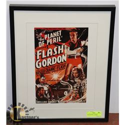 "FLASH GORDON" - FRAMED NOSTALGIC MOVIE POSTER