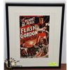 Image 1 : "FLASH GORDON" - FRAMED NOSTALGIC MOVIE POSTER