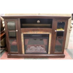 ELECTRIC FIREPLACE IN CABINET (46.5"X13"X32.5").