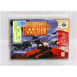 N64 AEROFIGHTERS ASSAULT WAR GAME  W/BOOKLET