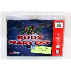 N64 BODY HARVEST GAME  W/ BOOKLET