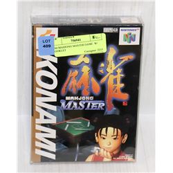 N64 MAHJONG MASTER GAME  W/ BOOKLET