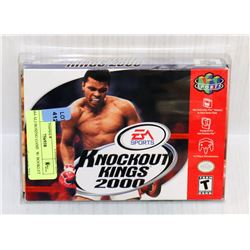 N64 KNOCKOUT KINGS 2000 GAME  W/ BOOKLET