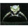 Image 2 : 29) 14K WHITE GOLD DIAMOND RING,