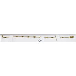32) 18K YELLOW GOLD DIAMOND BRACELET,