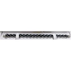 39) STERLING SILVER SAPPHIRE BRACELET,