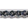 Image 3 : 39) STERLING SILVER SAPPHIRE BRACELET,