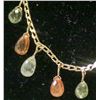 Image 2 : 43) 10K YELLOW GOLD SAPPHIRE NECKLACE,