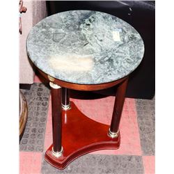 MARBLE TOP END TABLE (18"X23.5").