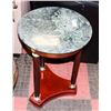 Image 1 : MARBLE TOP END TABLE (18"X23.5").