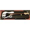 Image 1 : SQUIRE WHITE BASS BY FENDER ELECTRIC GUITAR WITH