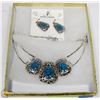 Image 1 : COSTUME JEWELLERY SET OF EARRINGS & NECKLACE