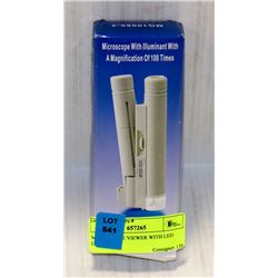 MICROSCOPE VIEWER WITH LED LIGHT 100X