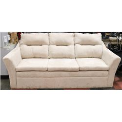 BEIGE FABRIC 84" SOFA - NO LEGS