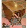 Image 1 : BARLEY TWIST LEAF TOP TABLE 20" X 36" X 29" HIGH
