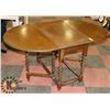 Image 2 : BARLEY TWIST LEAF TOP TABLE 20" X 36" X 29" HIGH