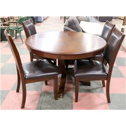 DINING TABLE (48"X30") WITH 4 CHAIRS,