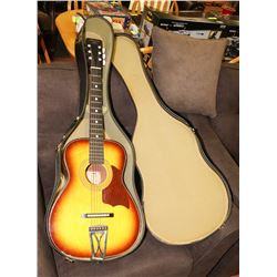 EARLY 1950'S STELLA  HARMONY GUITAR WITH CASE