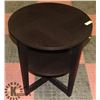 IKEA BLACK-BROWN END TABLE (24"X24").