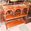 Image 1 : VINTAGE SOLID WOOD CARVED SHELVING UNIT,
