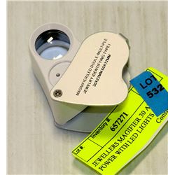 JEWELLERS MAGIFIER 30 AND 60 POWER WITH LED LIGHTS