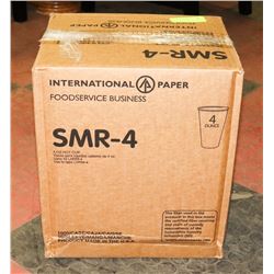 CASE OF 1000,4OZ HOT OR COLD CUPS