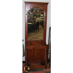76" X 26" VINTAGE HALL STAND