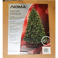 NOMA 6.5 FT 450 PRELIT PINE TREE.