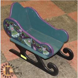 PAINTED CHRISTMAS SLEIGH