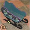 Image 1 : PAINTED CHRISTMAS SLEIGH