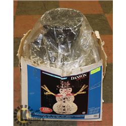 SNOWMAN OUTDOOR CHRISTMAS DECORATIONS WITH 200