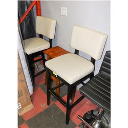 LOT OF 2 BARHEIGHT BARSTOOLS & 1 COUNTER HEIGHT