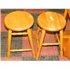 Image 1 : PAIR OF OAK STOOLS
