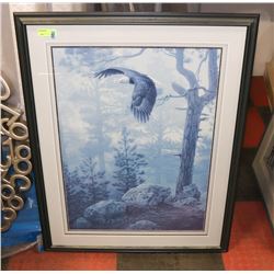 ESTATE FRAMED EAGLE PICTURE