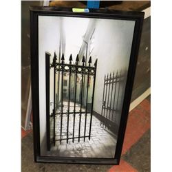 METAL GATE FRAMED PICTURE