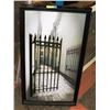 Image 1 : METAL GATE FRAMED PICTURE