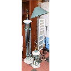 LOT OF 4 ASSORTED ESTATE LAMPS