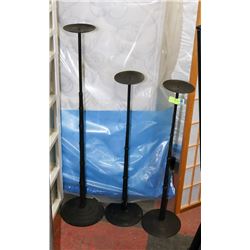 3 VINTAGE CANDLE HOLDERS