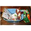 Image 1 : TUPPERWARE CONTAINER OF CHRISTMAS DECORATIONS