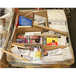 PALLET OF ESTATE HOCKEY CARD COLLECTION AND MORE.