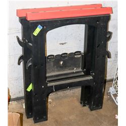 LOT OF 2 PLASTIC FOLDING SAW HORSES